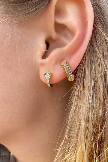 SNAKE CHARMER HUGGIES- 14K GOLD VERMEIL